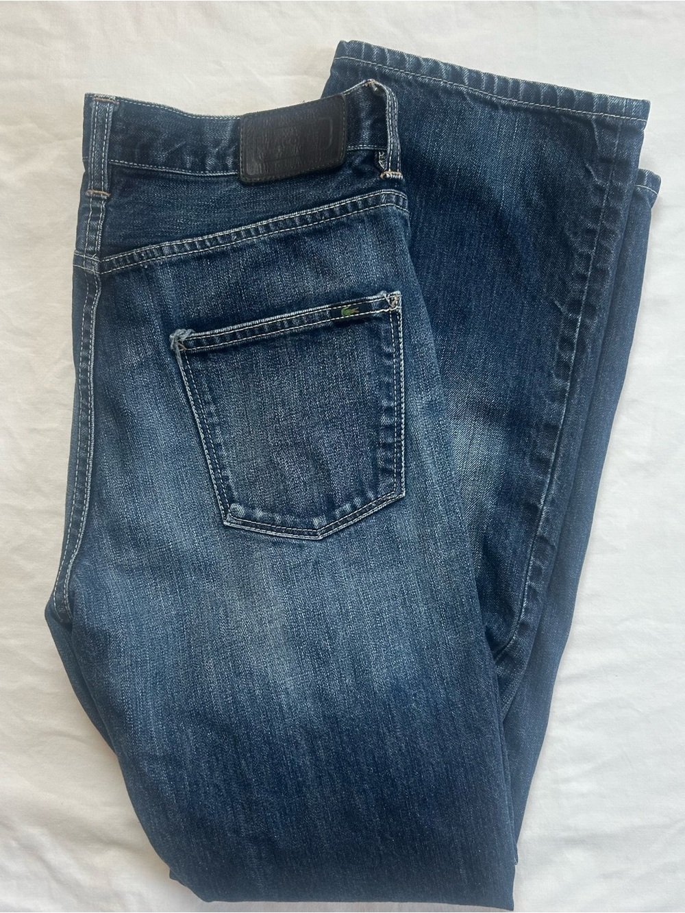 100 percent cotton men’s Lacoste jeans